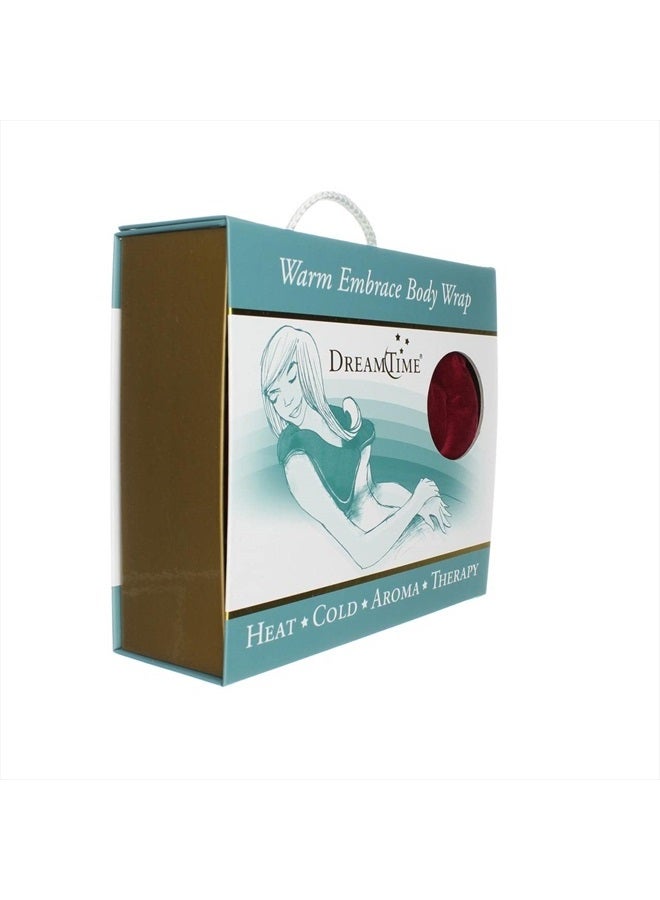 DreamTime Warm Embrace Body Wrap, Cranberry Velvet, 28 x 9 x 1