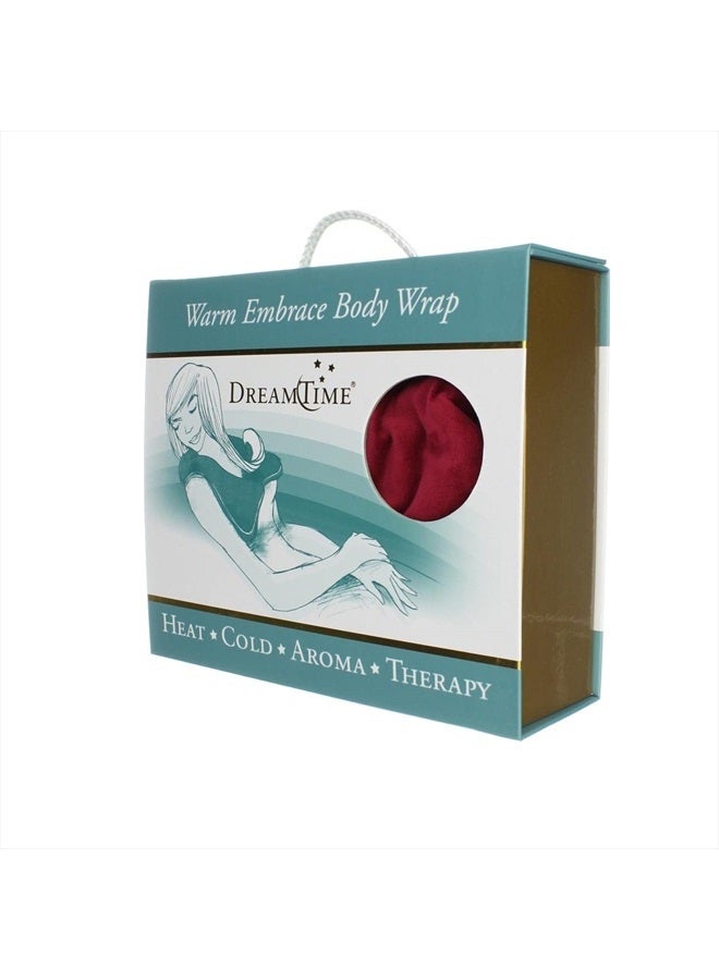 DreamTime Warm Embrace Body Wrap, Cranberry Velvet, 28 x 9 x 1