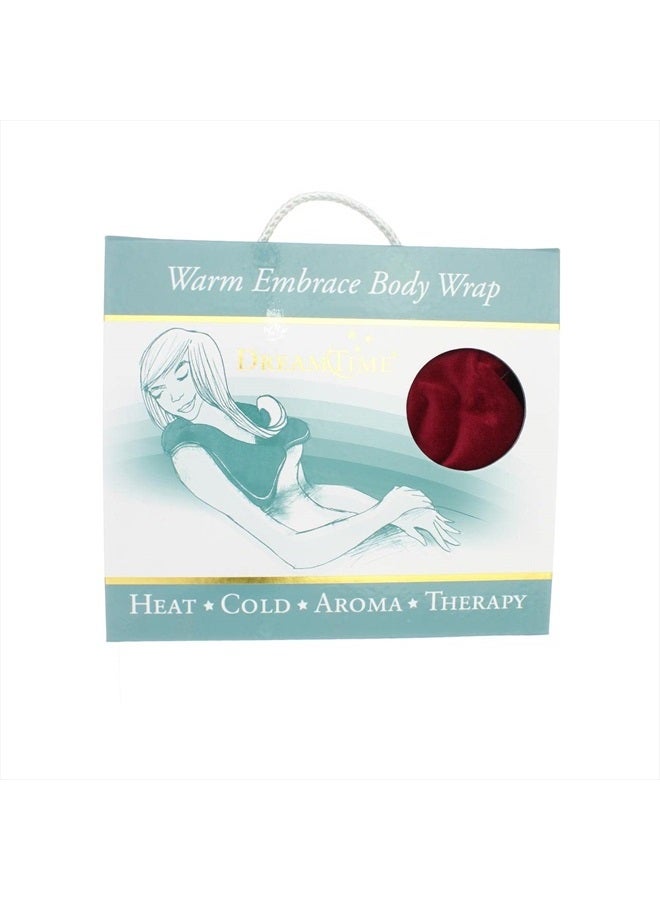 DreamTime Warm Embrace Body Wrap, Cranberry Velvet, 28 x 9 x 1