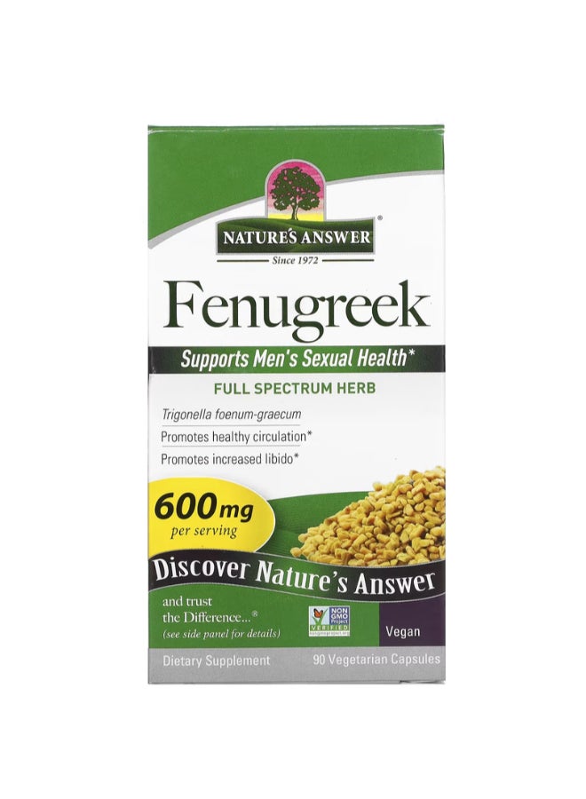 Fenugreek Dietary Supplement - 90 Capsules