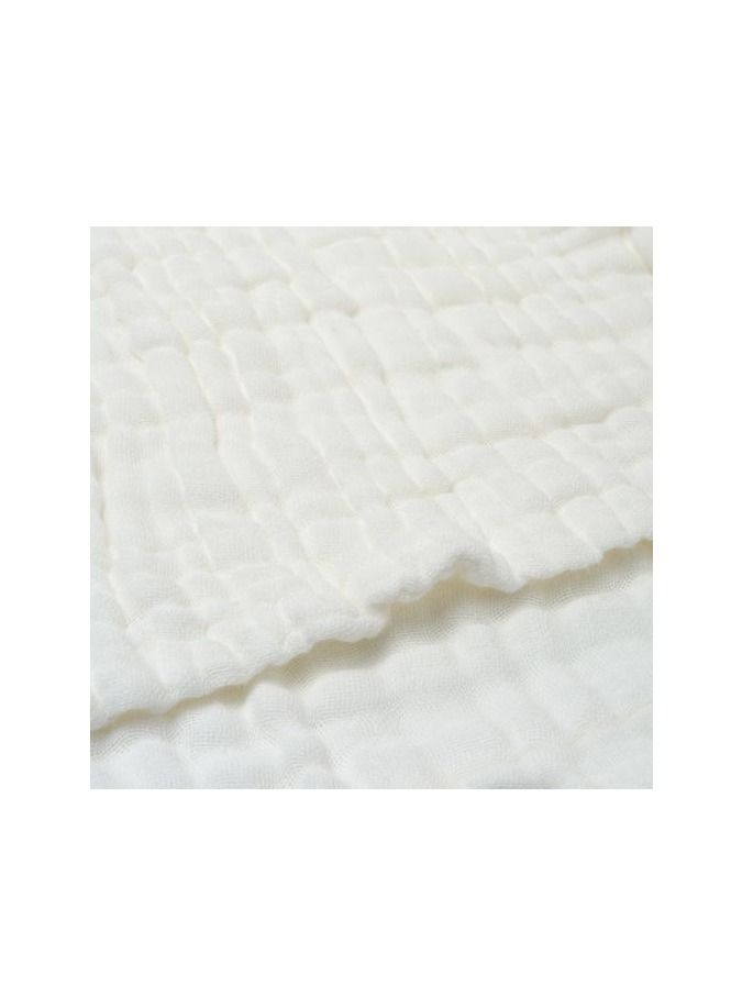 Set of 2 Organic Muslin Bath Towel- Blue & White 105x105cms