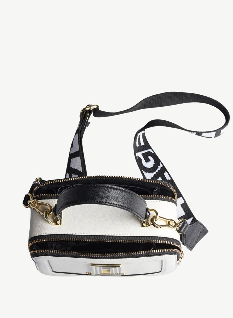 Karl Lagerfeld Paris Simone Printed Leather Small Crossbody