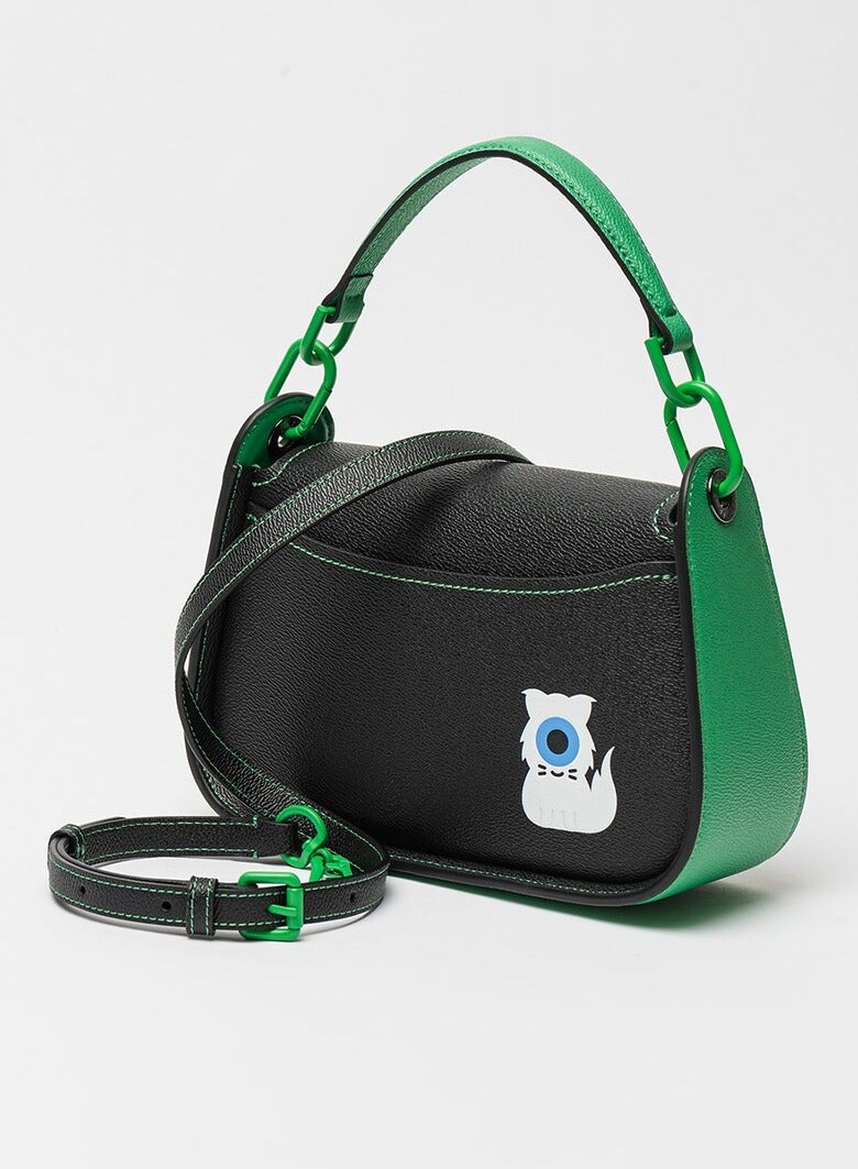 Karl Lagerfeld Paris Ecological leather bag with handle and flap
