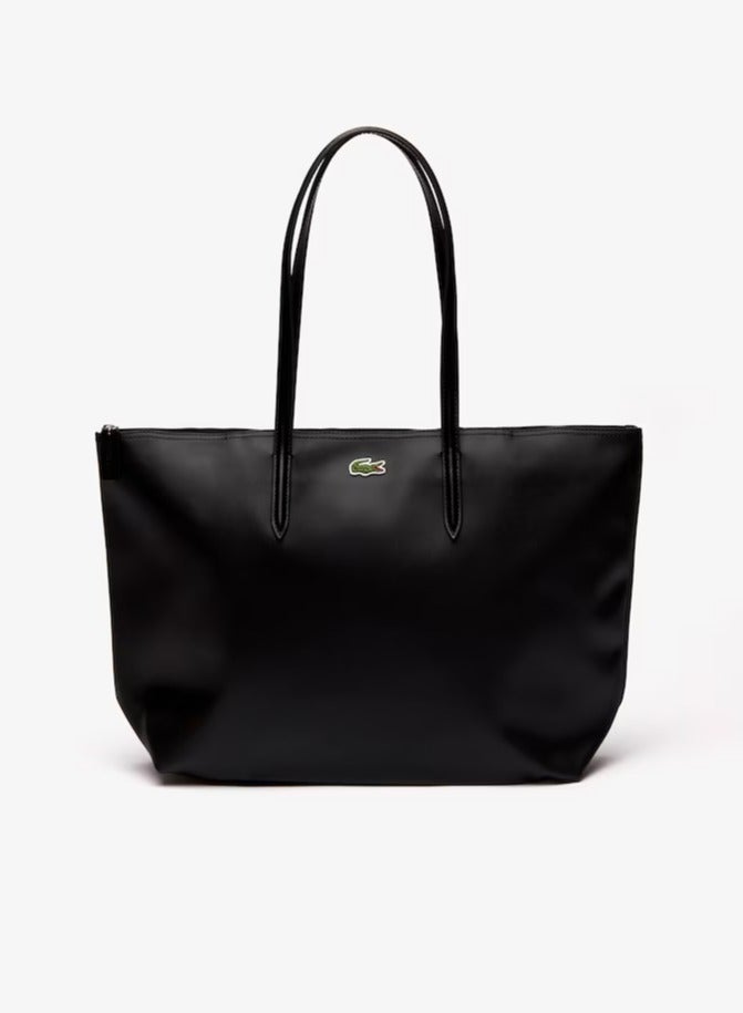 Women's L12.12 Concept Fashion Versatile Large Capacity Large Size Zipper Handheld Shoulder Bag Tote Bag Large Black 45cm * 30cm * 12cm