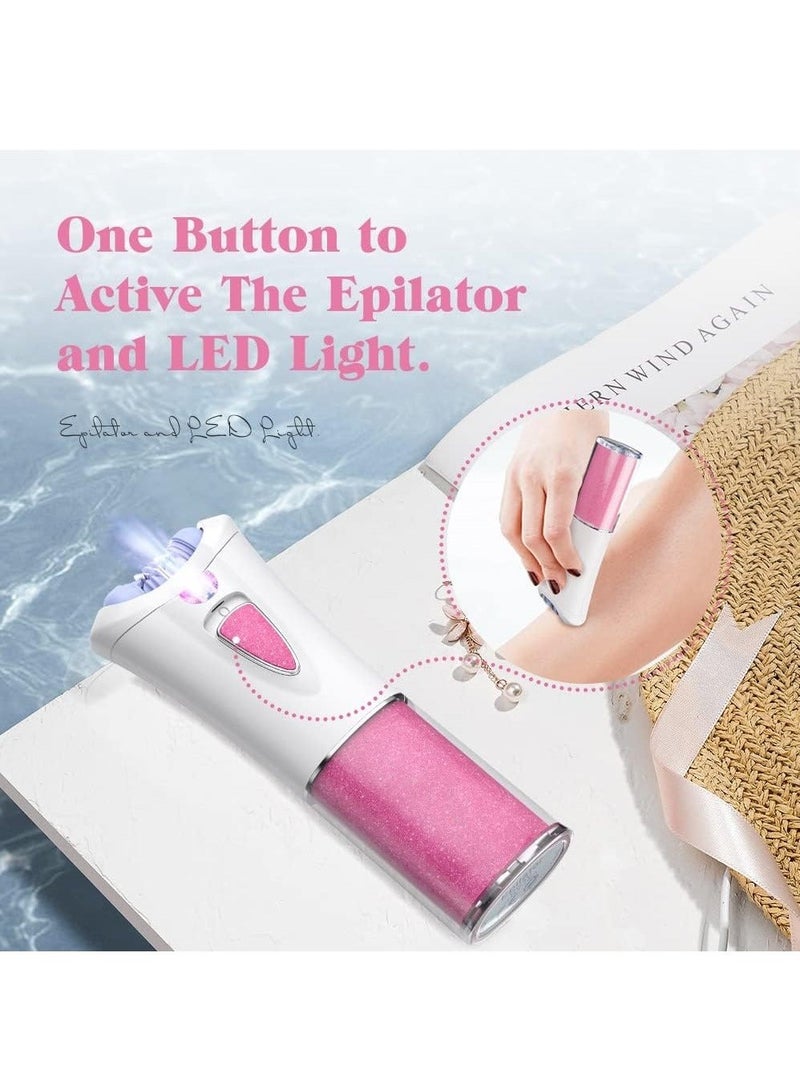 Facial Epilator, Smooth Glide Epilator for Women, Hair Remover for Face/Bikini/Leg/Arms