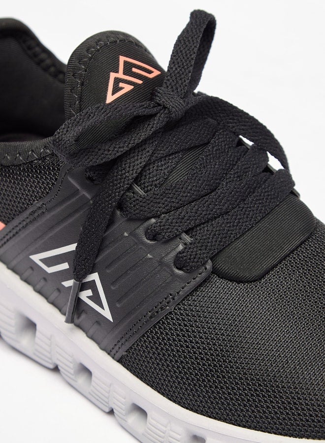 Boy's Logo Detail Sports Shoes with Lace-Up Closure