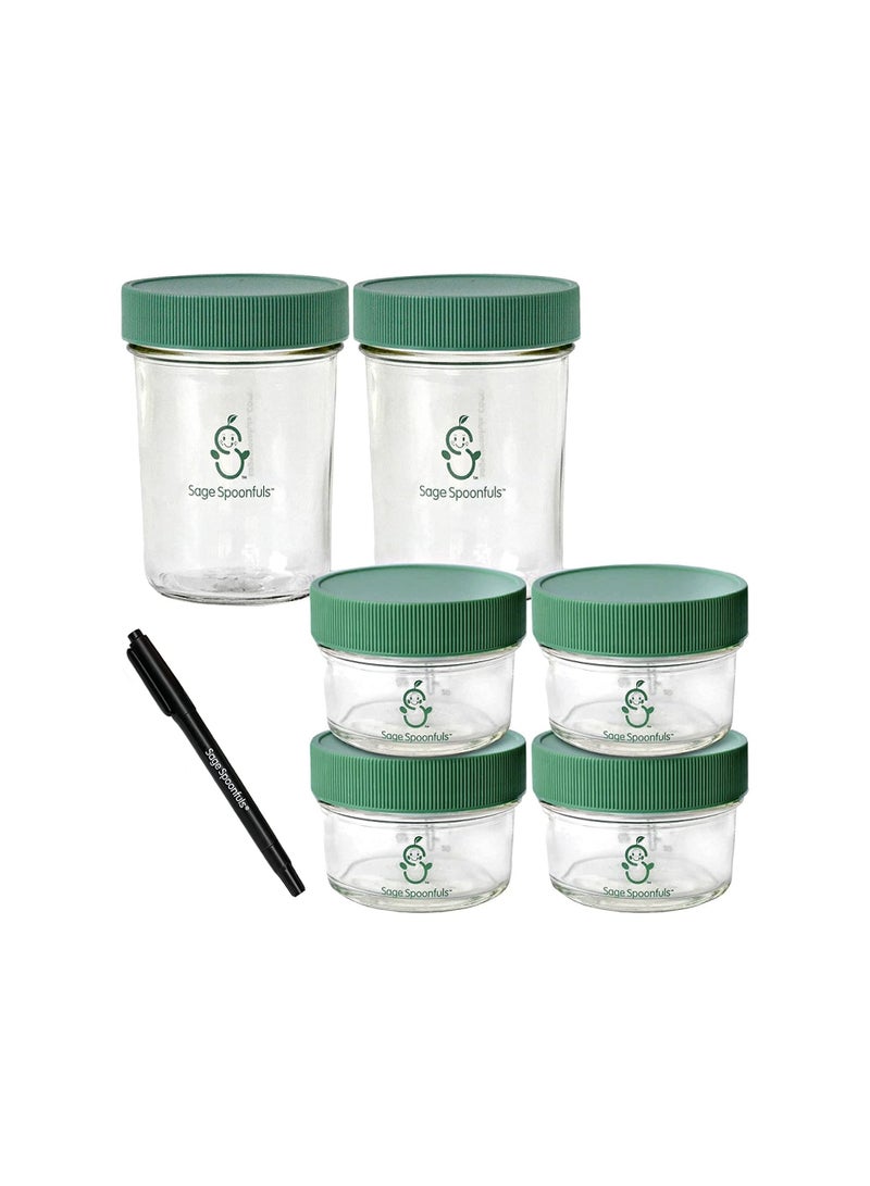 glass baby food jars with lids