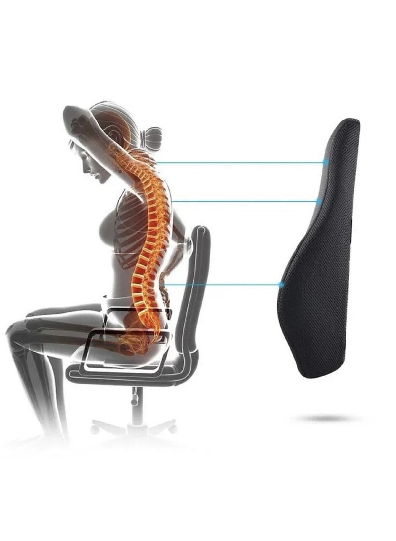 Lumbar Entire Support Pillow For Office Car Back Support Pillow  Pad Back Cushion For Back Pain Relief Improve Posture Cushion