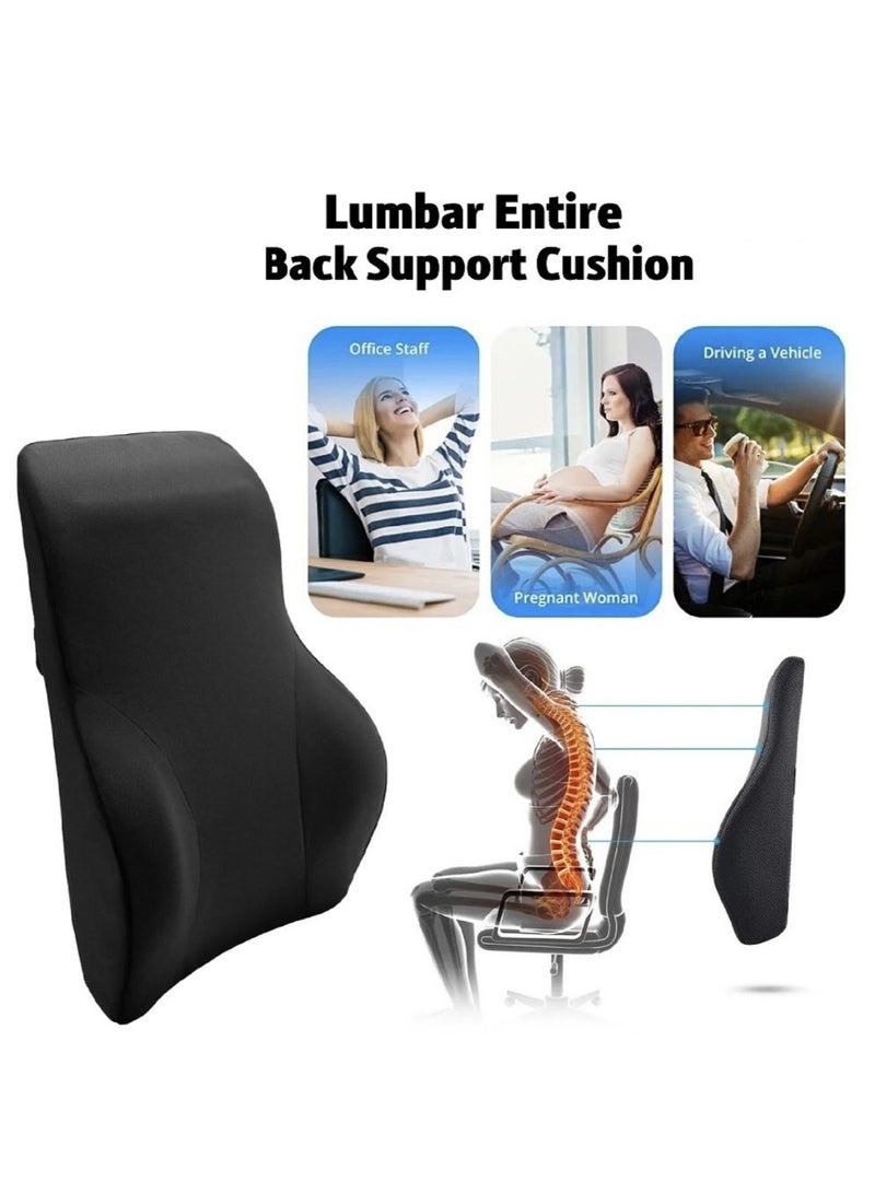 Lumbar Entire Support Pillow For Office Car Back Support Pillow  Pad Back Cushion For Back Pain Relief Improve Posture Cushion