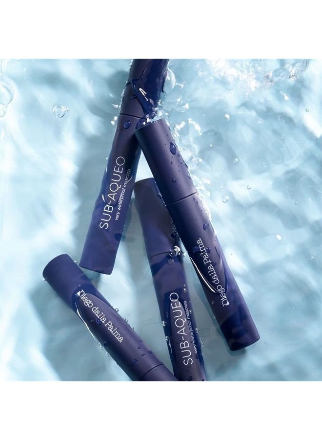 Sub-Aqueo Mascara Waterproof - A Rich Enveloping Formula For Black, Thick, Extra-Full Lashes - For A Fuller Effect - Keep Color Vibrant Over Time - 141 Black - 0.5 Oz