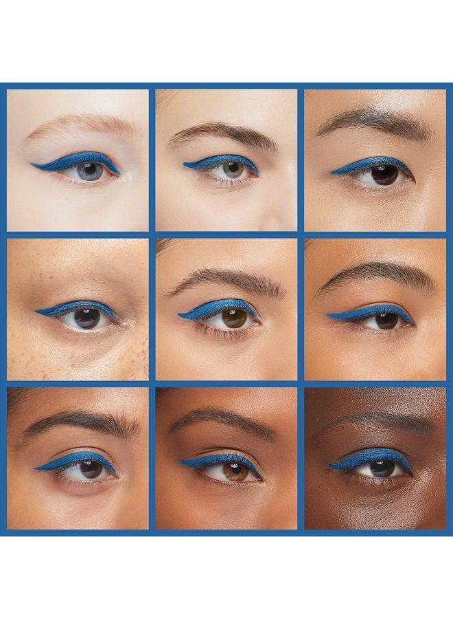 Precision Eyeliner, Silicone Based, Rich Pigment, Gentle Application, Dramatic Smoky Effect to Soft Everyday Wear, Sensitive Eyelids, Sets Itself, Can be Sharpened, Electric Blue