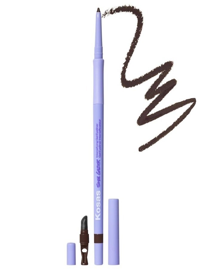 Kosas Soulgazer Waterproof Gel Eyeliner - Long-Lasting, Allure - Dark Brown Matte 0.35g