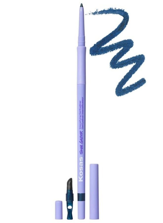 Kosas Soulgazer Waterproof Gel Eyeliner - Long-Lasting, Cosmic - Deep Aqua Satin 0.35g