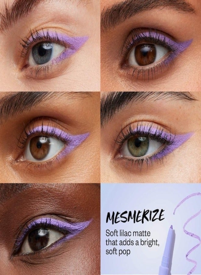 Kosas Soulgazer Waterproof Gel Eyeliner - Long-Lasting, Mesmerize - Soft Lilac Matte 0.35g