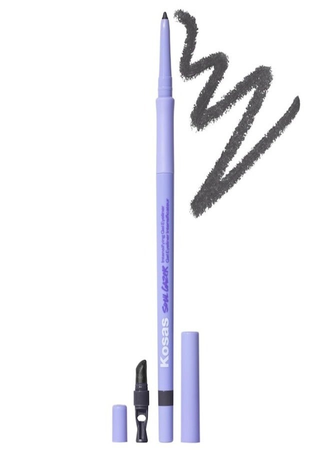 Kosas Soulgazer Waterproof Gel Eyeliner - Long-Lasting, Orbit - Smokey Gray Matte 0.35g