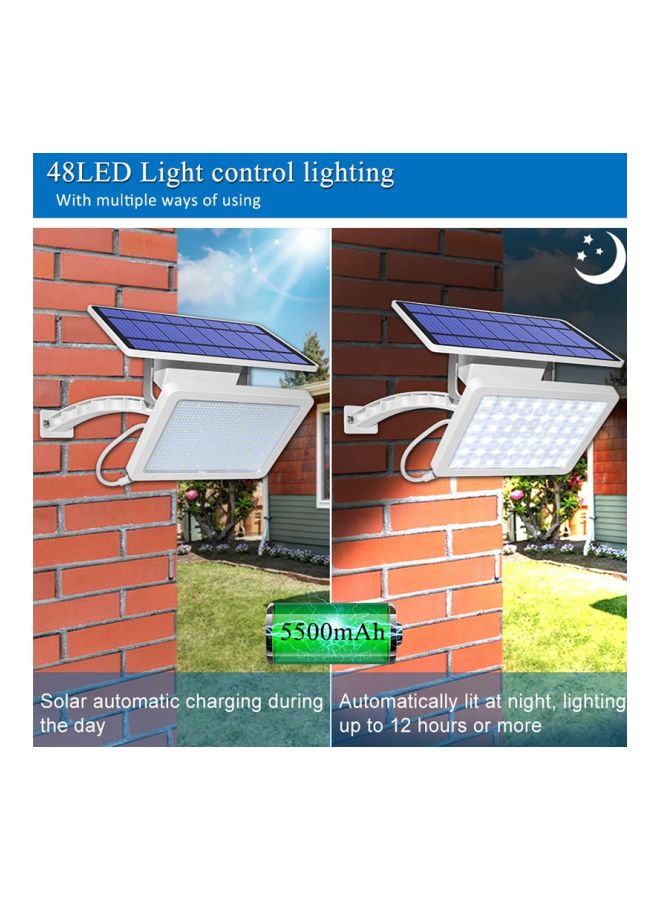 LED Solar Light White 19.7x11.7centimeter