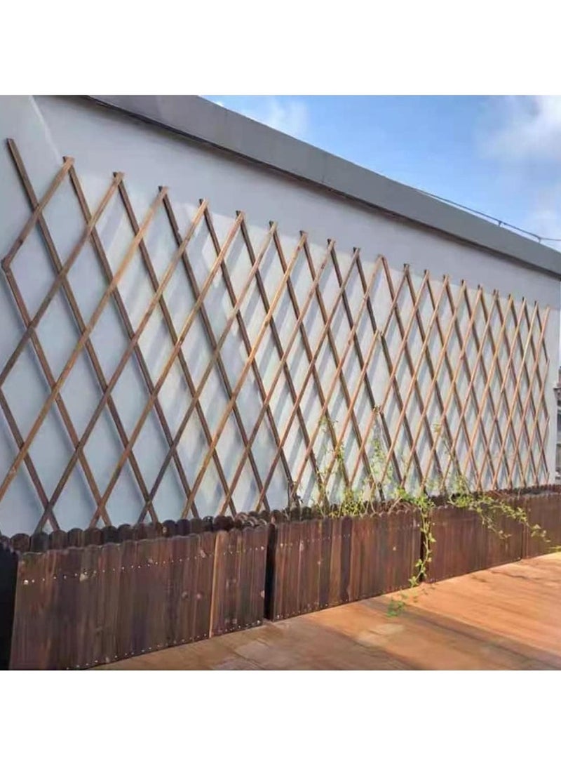 Wooden Trellis Fence White 115x105cm