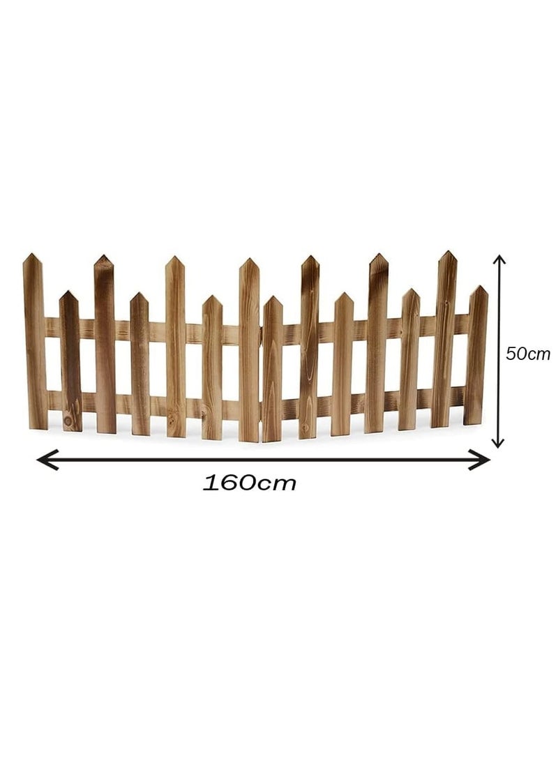 FFD Garden Picket Fence Decorative Landscape Edging Border for Patio, Fairy Garden