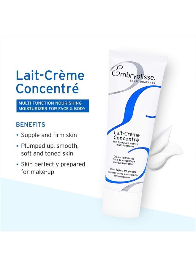 Lait-Crème Concentré, Face Cream & Makeup Primer - Cream for Daily Skincare - Face Moisturizers for All Skin Types (2.54 Fl Oz (Pack of 1))