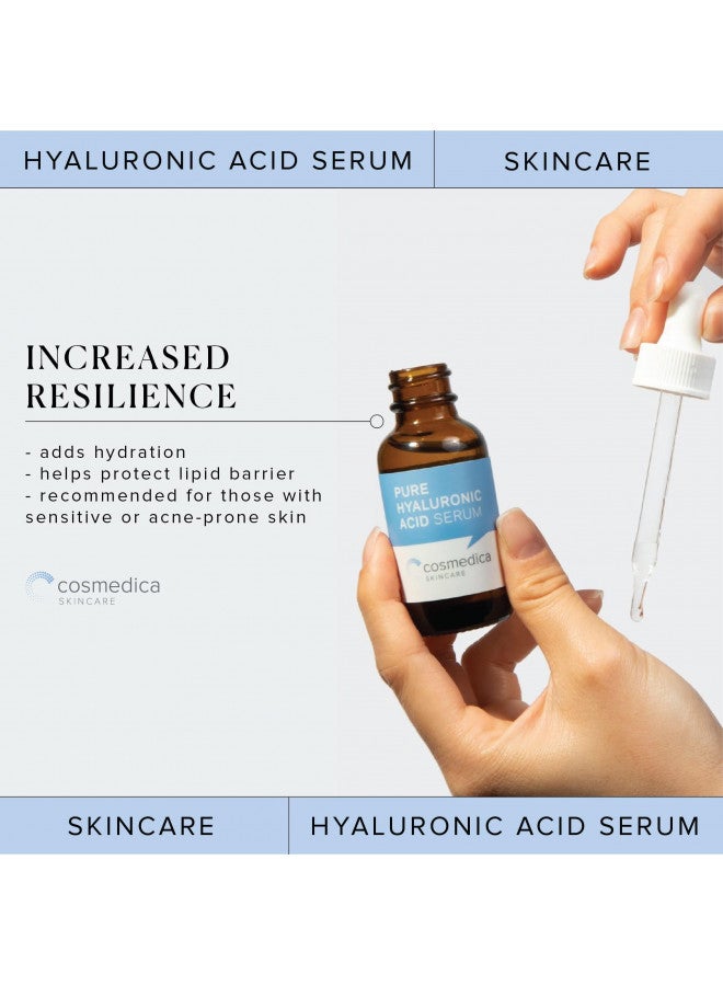 Hyaluronic Acid Serum for Skin 100% Pure Anti Aging Serum Intense Hydration Moisture Non greasy Paraben free, Wrinkle Reducing and Brightening Serum (Pro Formula) 2oz