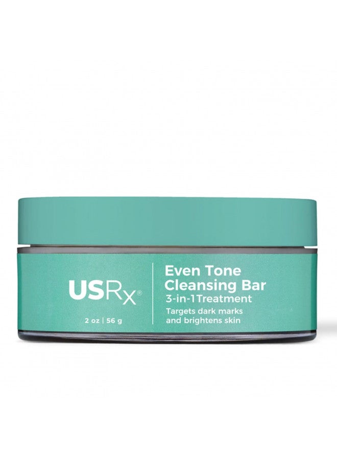 Urban Skin Rx® Even Tone Cleansing Bar | 3-in-1 Daily Cleanser, Exfoliator, and Brightening Mask Helps Diminish Dark Spots, Formulated with Kojic Acid, Azelaic Acid, and Niacinamide | 2.0 Oz