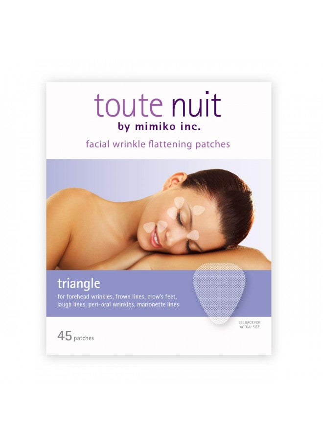 Toute Nuit Wrinkle Patches, Face Tape, Triangle - Forehead, Around Eyes and Lips - 45 Patches