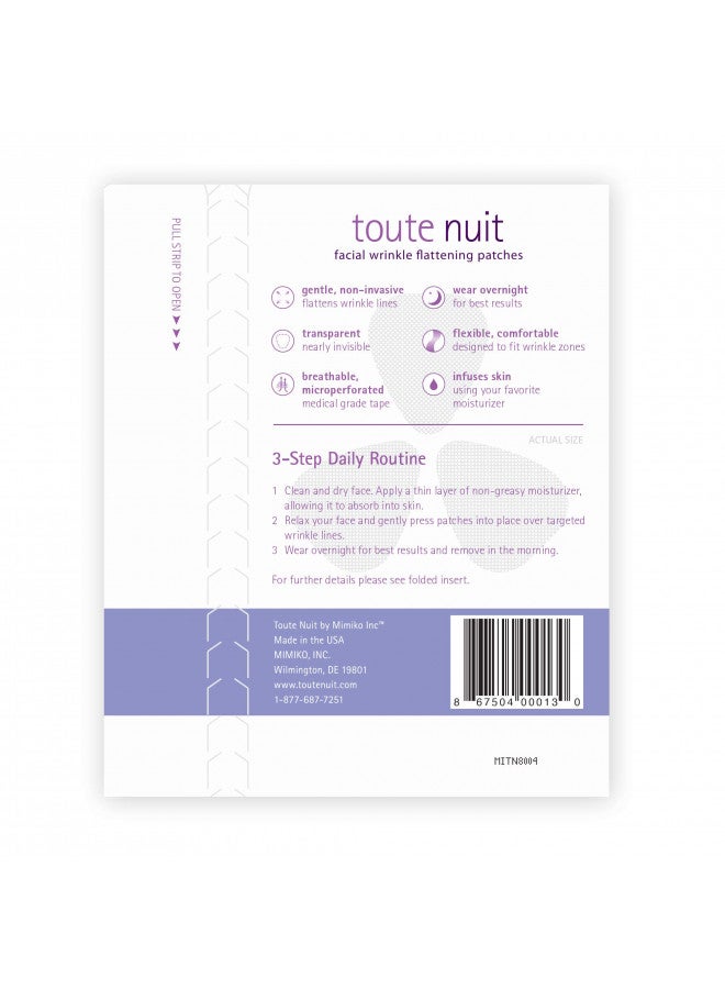 Toute Nuit Wrinkle Patches, Face Tape, Triangle - Forehead, Around Eyes and Lips - 45 Patches