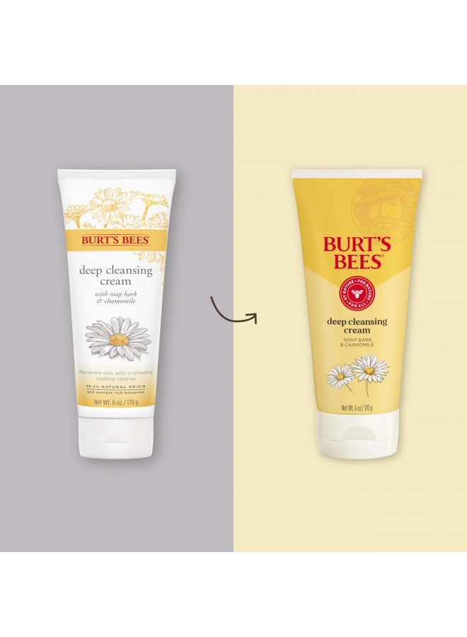 Burt's Bees Soap Bark and Chamomile Deep Cleansing Cream, 6 Ounces