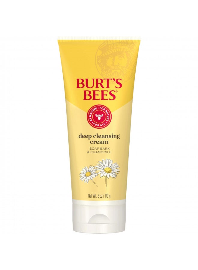 Burt's Bees Soap Bark and Chamomile Deep Cleansing Cream, 6 Ounces