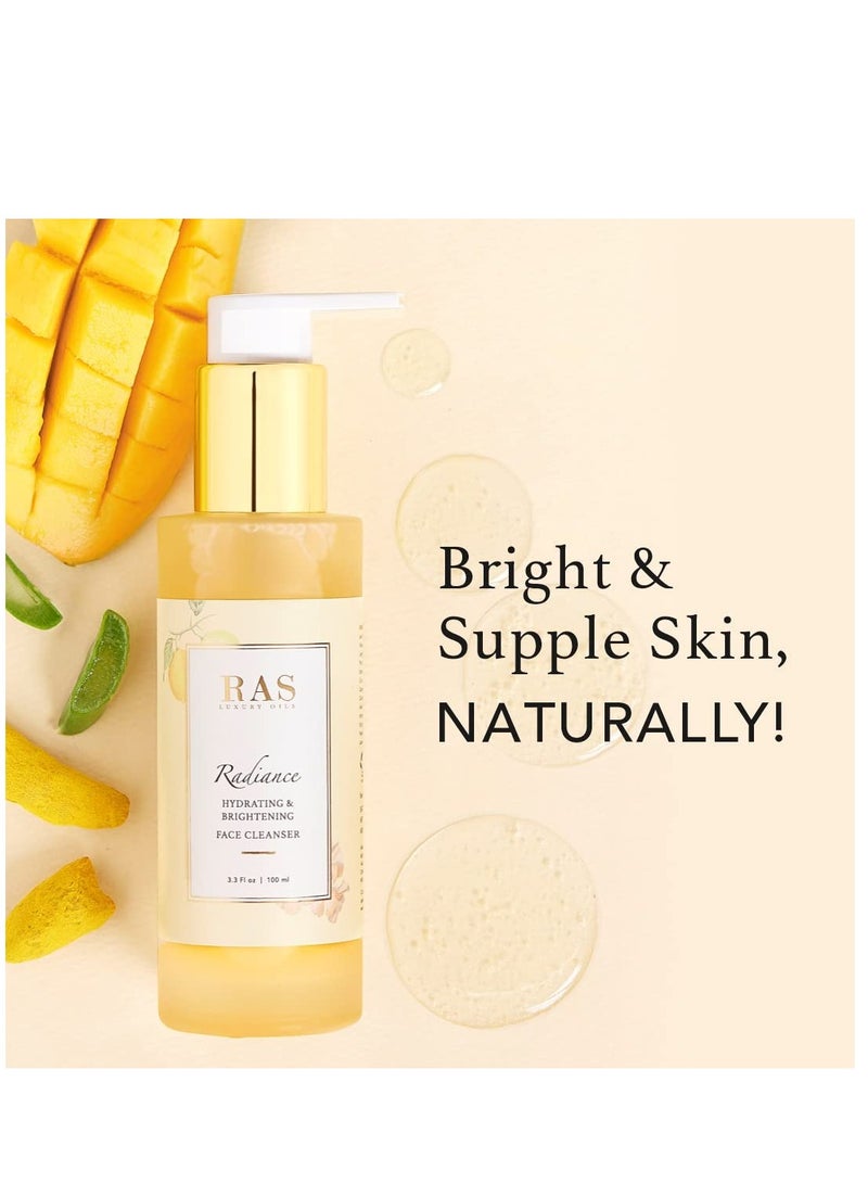 Oils Radiance Hydrating and Brightening Face Wash Enriched With Saffron Rose and Orange Peel Makes Skin Radiant and Supple100ml