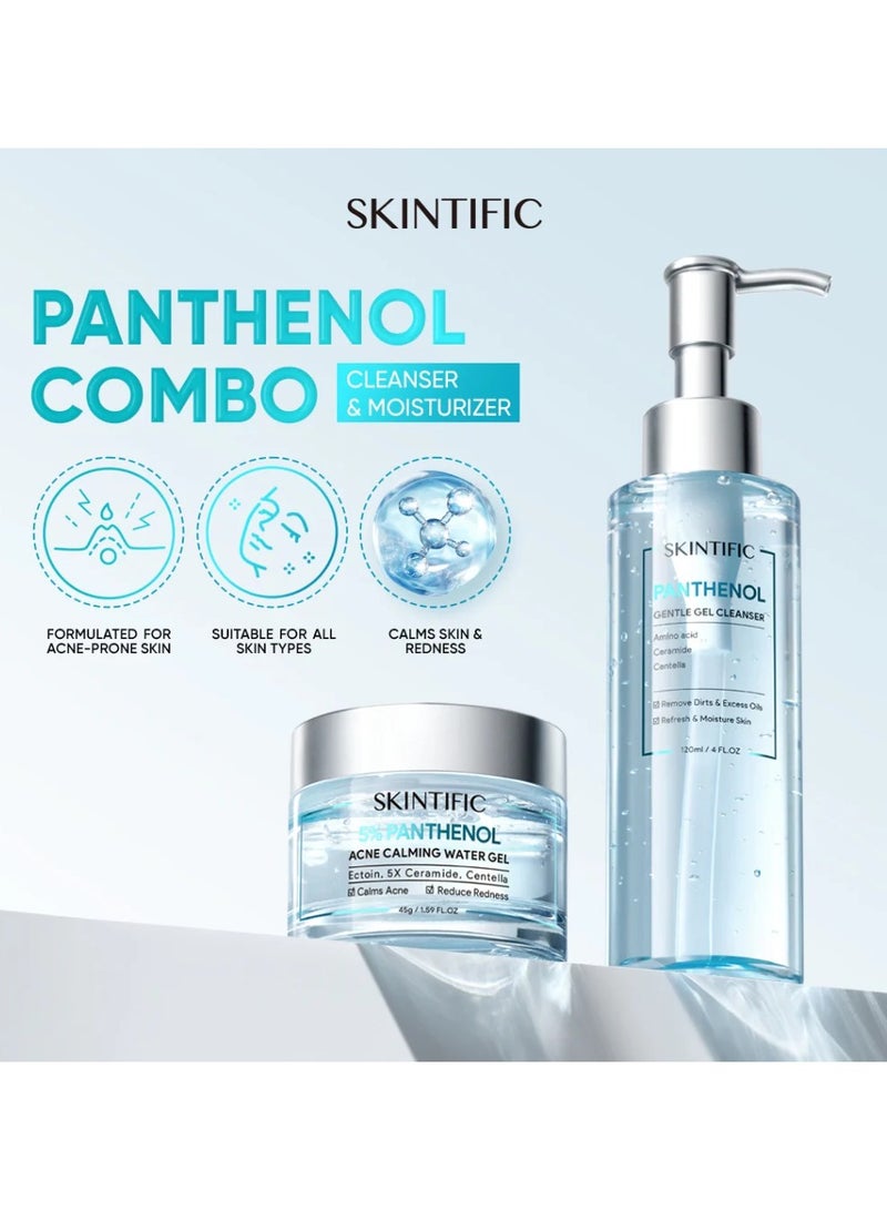 Panthenol Combo Cleanser 120ml & Moisturizer 45g