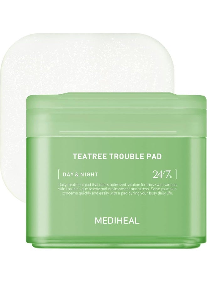 Korean Teatree Trouble Pad, Daily Treatment Pads For Quick Skin Solutions, 100'S, 170 Ml