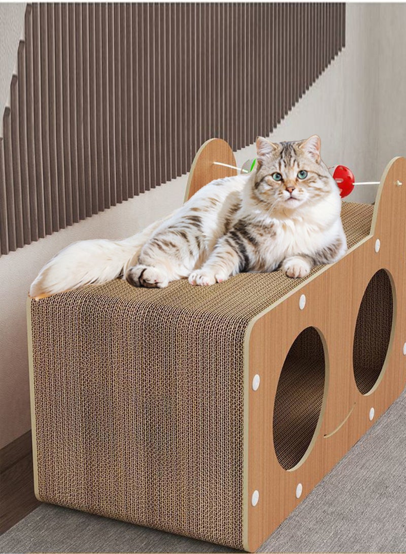 New Cat Scratcher and Bed 2-in-1, Durable and Versatile Enlarged Space for Play and Rest