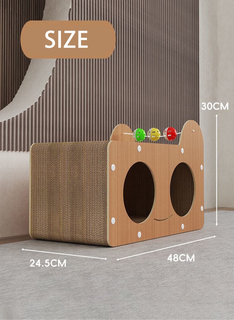 New Cat Scratcher and Bed 2-in-1, Durable and Versatile Enlarged Space for Play and Rest