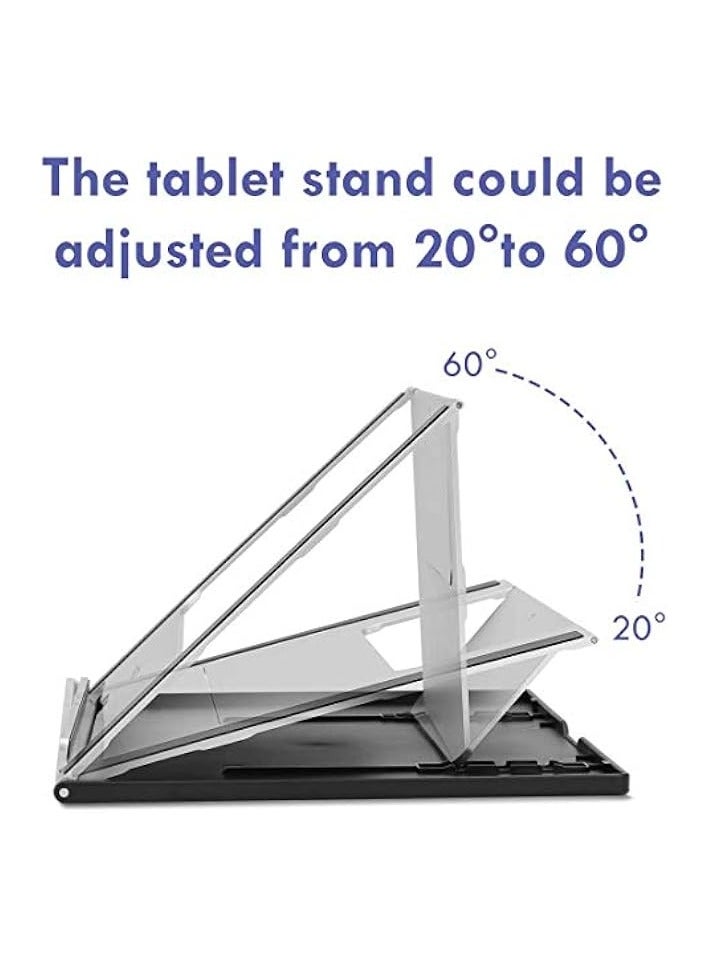 Adjustable Tablet Stand Multi-Angle Portable Desk Stand for 10-15.6