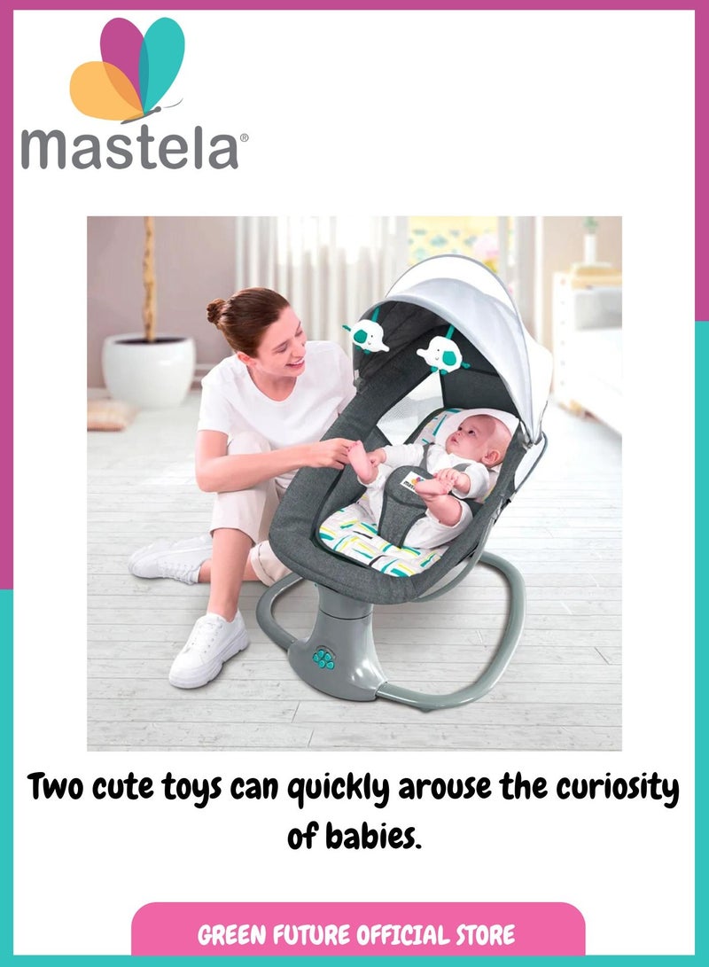 🍼 Baby Bassinet & Cradle Swing Bed with Canopy 🌙 3-in-1 Electric Baby Swing Chair 🎠 Portable Cradle with Mosquito Net for Newborns ✨