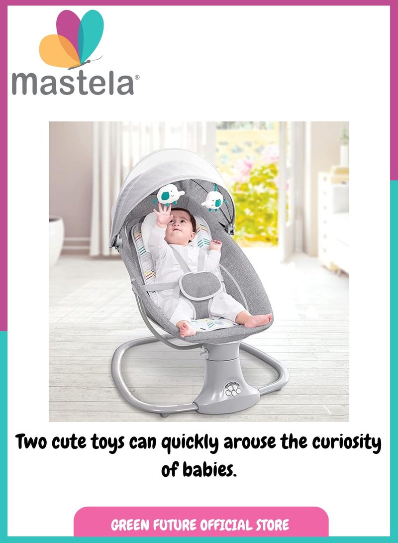 🍼 Baby Bassinet & Cradle Swing Bed with Canopy 🌙 3-in-1 Electric Baby Swing Chair 🎠 Portable Cradle with Mosquito Net for Newborns ✨