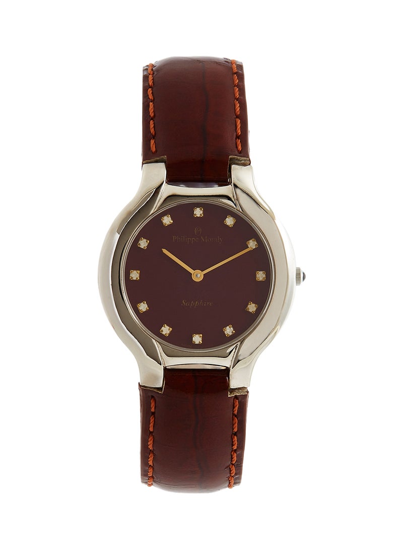 women Leather Analog Wrist Watch L6141Wm