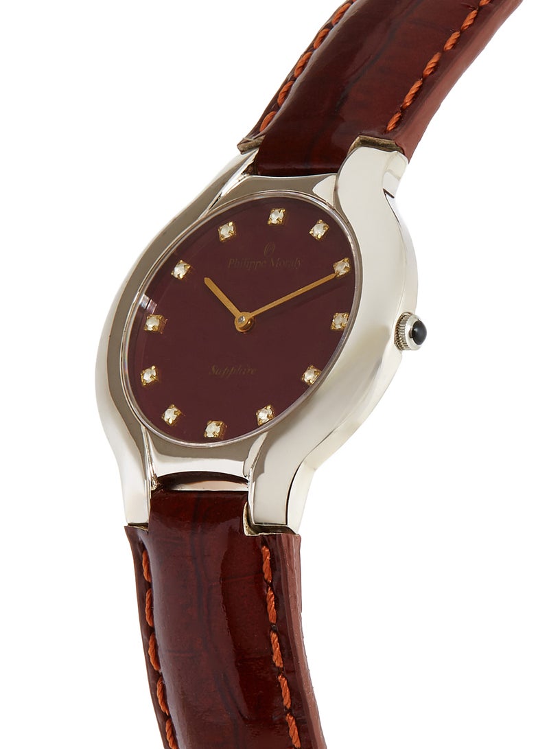 women Leather Analog Wrist Watch L6141Wm