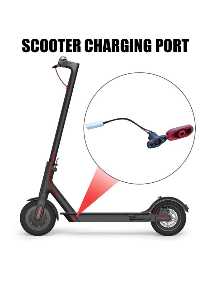 Charging Hole Cover With Charging Line And Charging Port For Xiaomi Mijia M365 Electric Scooter