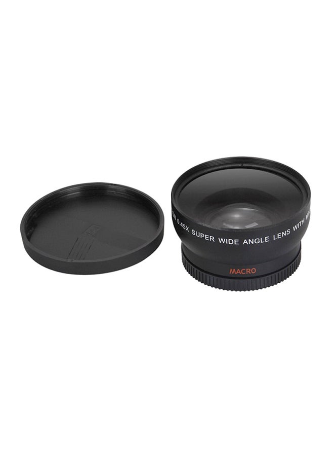 2-In-1 Super Wide Angle Macro Lens Black