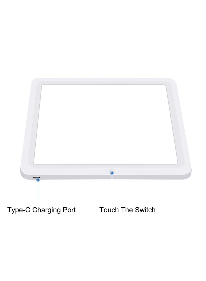 PULUZ 20cm Mini LED Photography Shadowless Light Lamp Panel Pad, 20cm x 20cm Effective Area