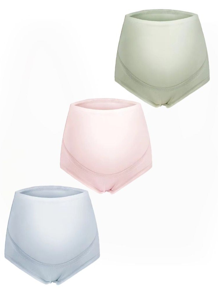 Maternity Panties High Waisted Belly Support Maternity Pants 3-Pack