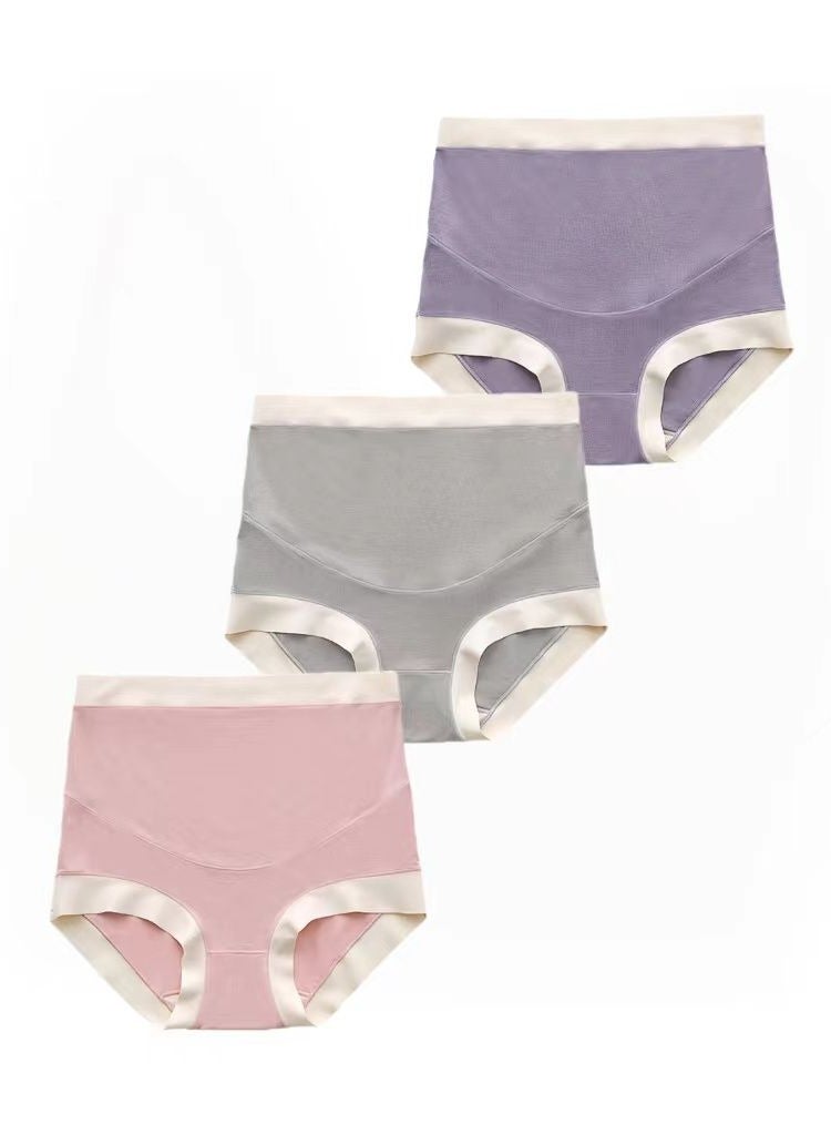 Maternity Panties High Waisted Belly Support Maternity Pants 3-Pack