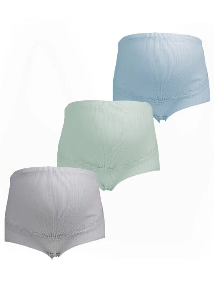 Maternity Panties High Waisted Belly Support Maternity Pants 3-Pack