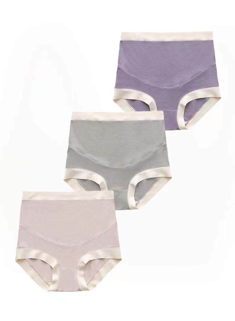 Maternity Panties High Waisted Belly Support Maternity Pants 3-Pack