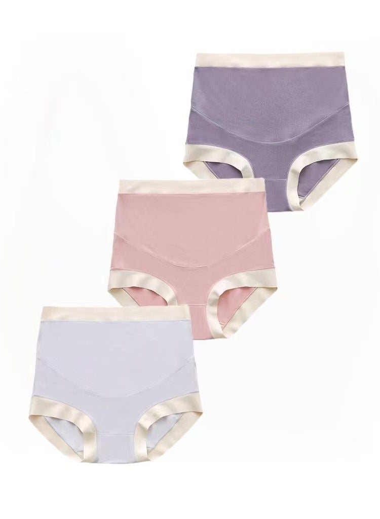 Maternity Panties High Waisted Belly Support Maternity Pants 3-Pack