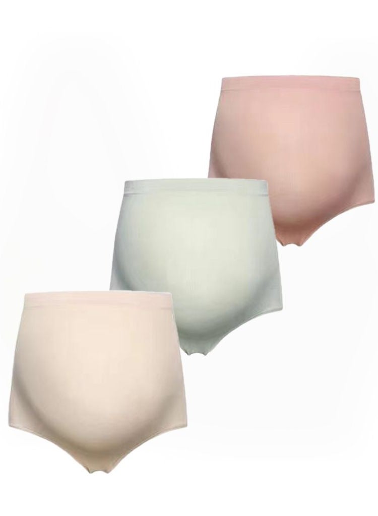 Maternity Panties High Waisted Belly Support Maternity Pants 3-Pack