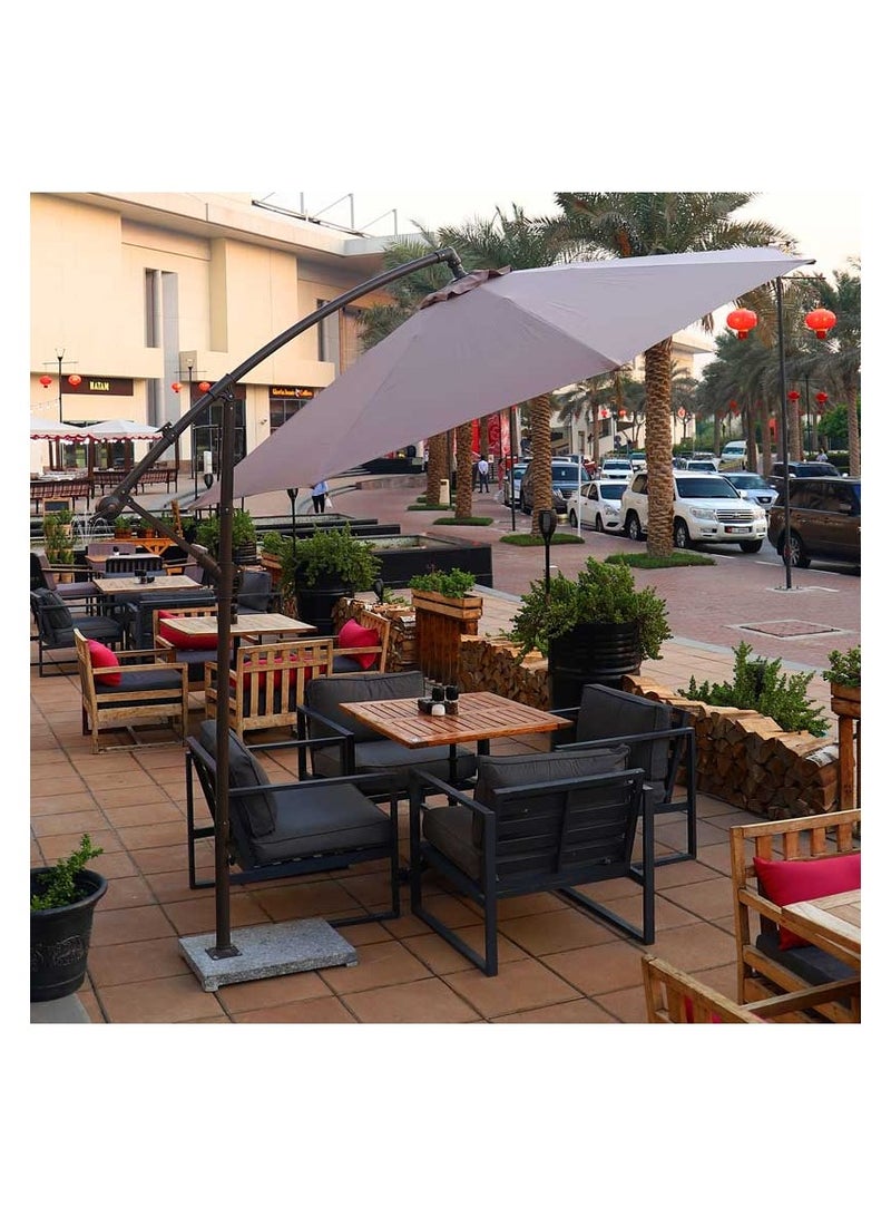 Umbrella Parasol with Granite Stand