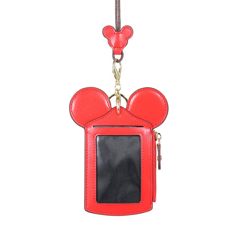 Cartoon Cute Holder Protector ID Credit Card Case Red